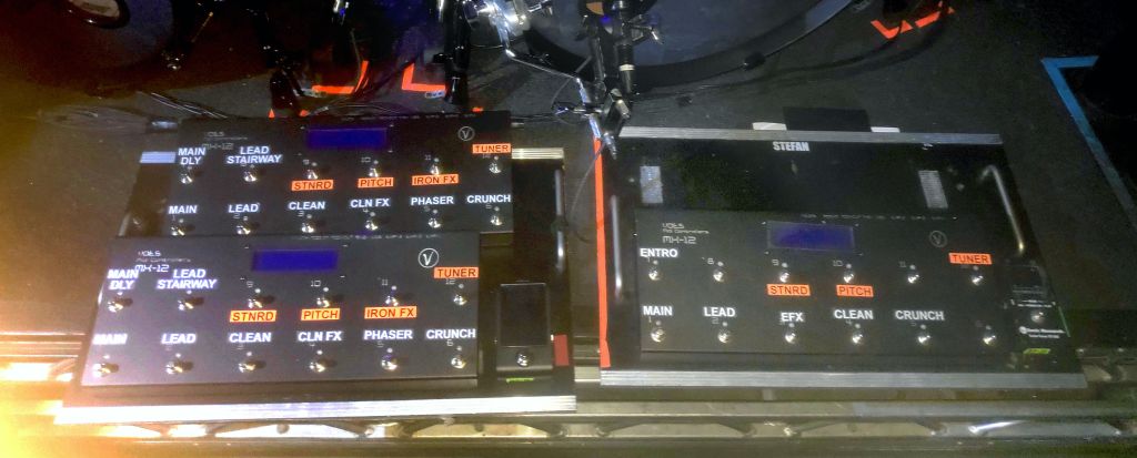 3x MX-12 2x6 from Ruud Jolie & Stefan Helleblad (Within Temptation) to control their off stage Quad Cortex.